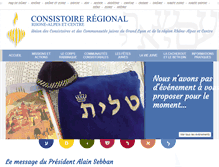 Tablet Screenshot of consistoireregionaldelyon.org